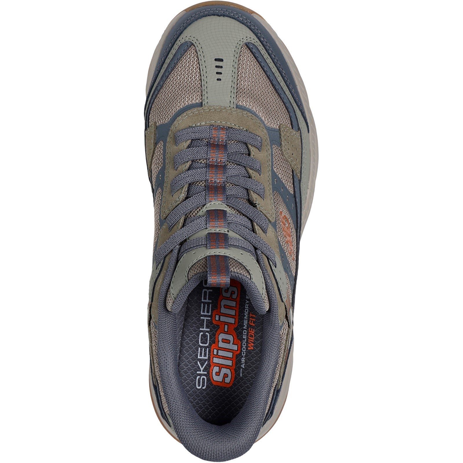 Skechers Mens Vigor AT 237744-OLGY Olive/Grey Slip On Shoes