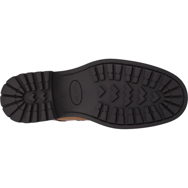 Hunter Mens Tan Cawdor Brogue Ankle Boots