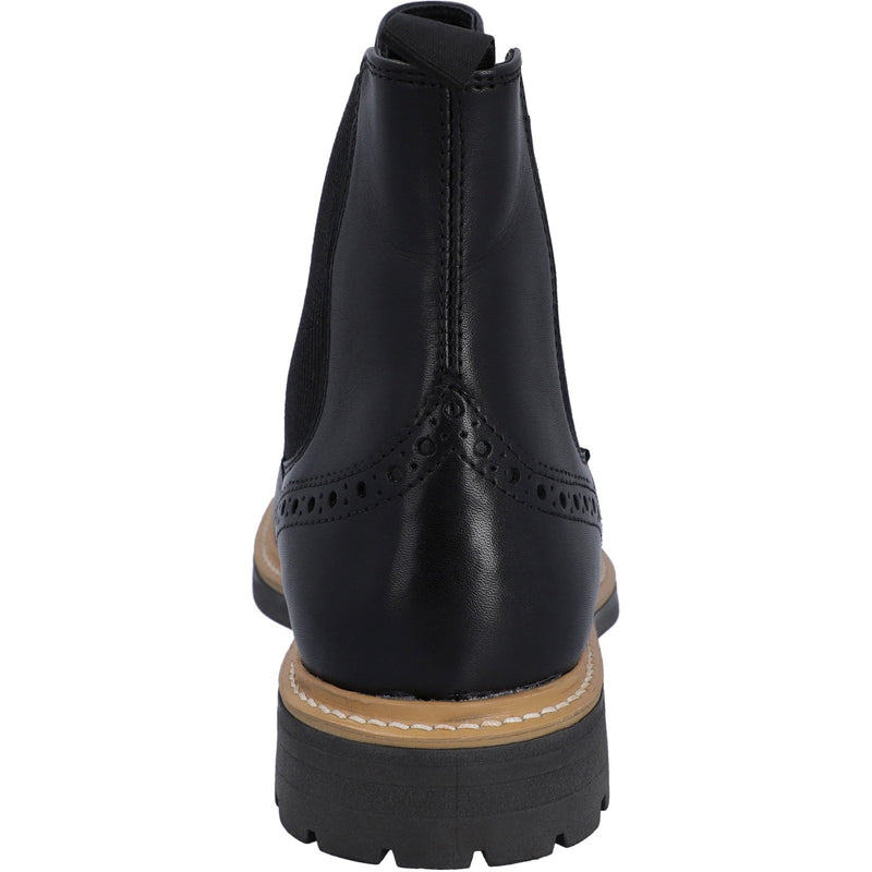 Hunter Mens Black Cawdor Brogue Dealer Boots