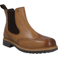 Hunter Mens Tan Cawdor Brogue Dealer Boots