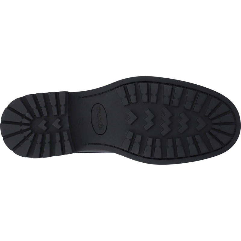 Hunter Mens Black Cawdor Brogue Gibson Shoes