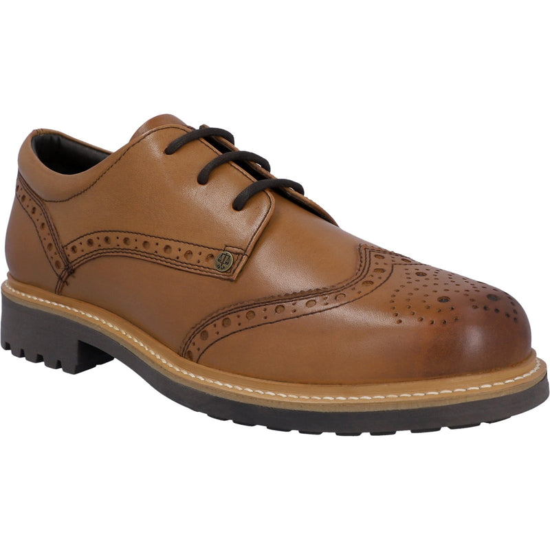 Hunter Mens Tan Cawdor Brogue Gibson Shoes