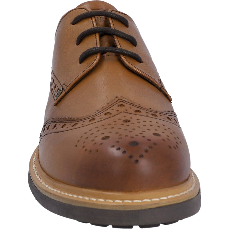 Hunter Mens Tan Cawdor Brogue Gibson Shoes