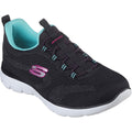 Skechers Womens Summits New Nature 150120-BKMT Black/Multi Slip On Shoes