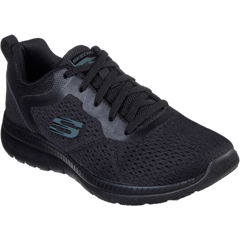 Skechers Womens Bountiful Quick Path 12607-BBK Black Lace Up Shoes