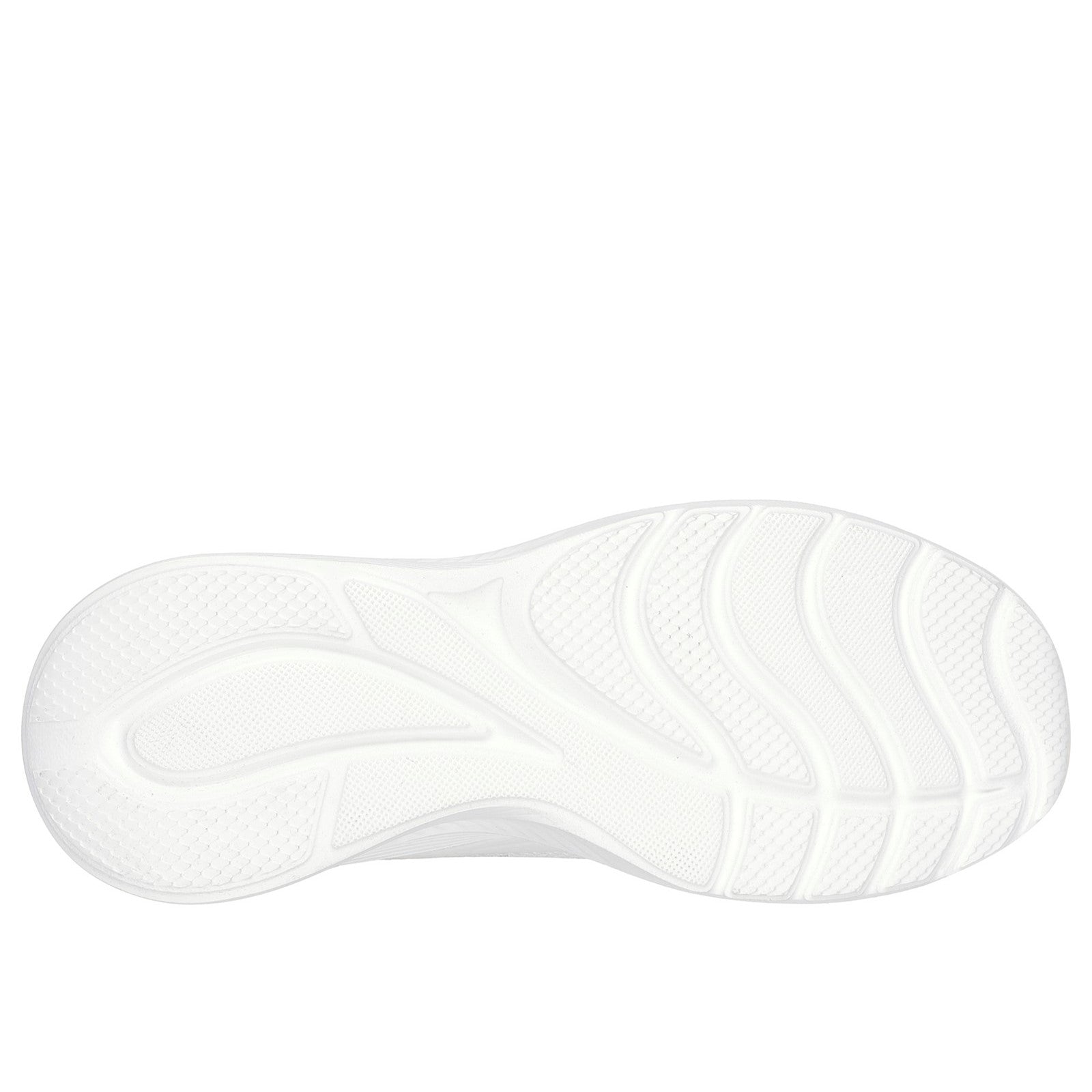 Skechers Womens Bobs Squad Waves Still Wading 117483-WHT White Lace Up Shoes