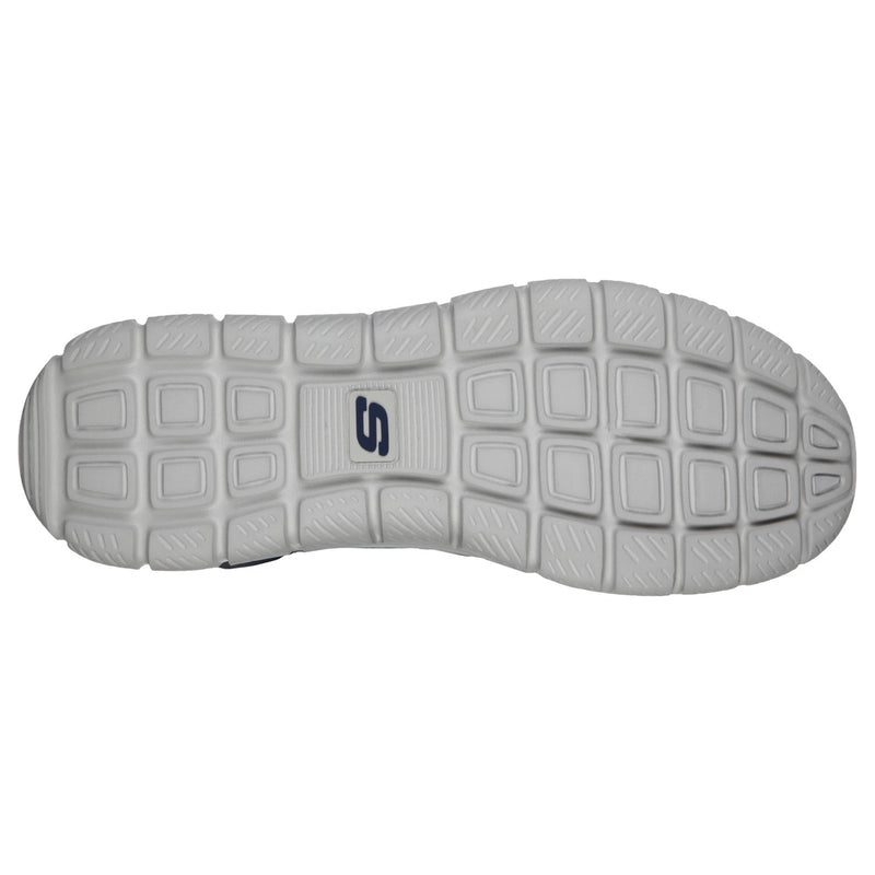 Skechers Mens Track Knockhill 232001-NVOR Navy/Orange Lace Up Shoes