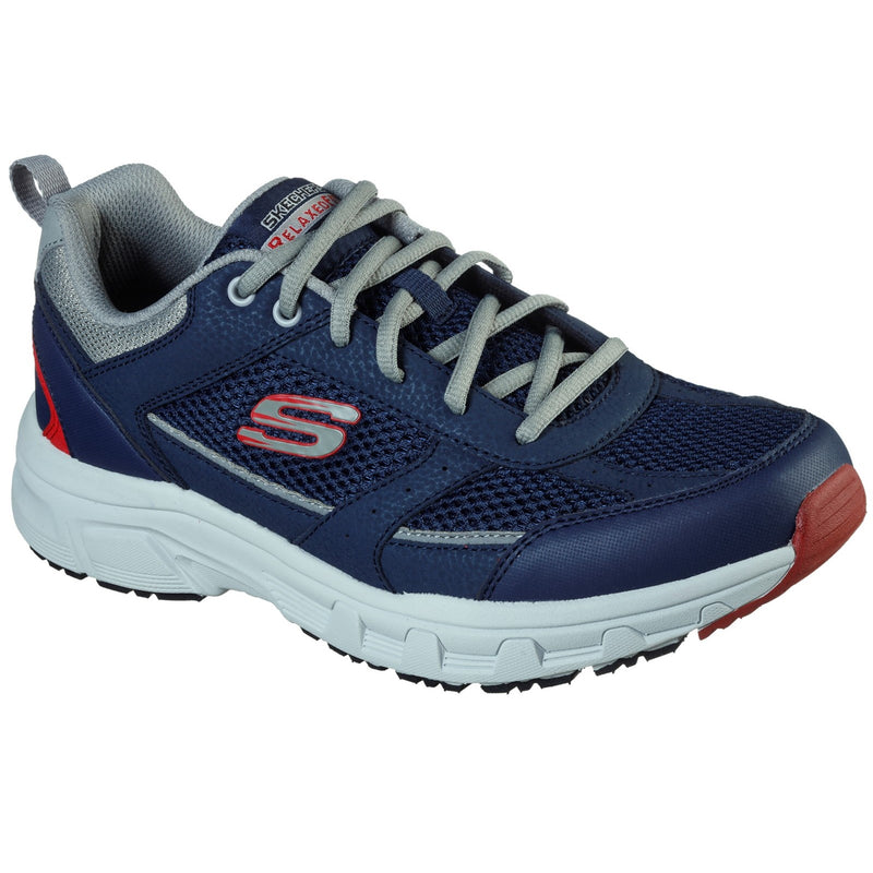 Skechers Mens Oak Canyon Verketta 51898-NVGY Navy/Grey Lace Up Shoes