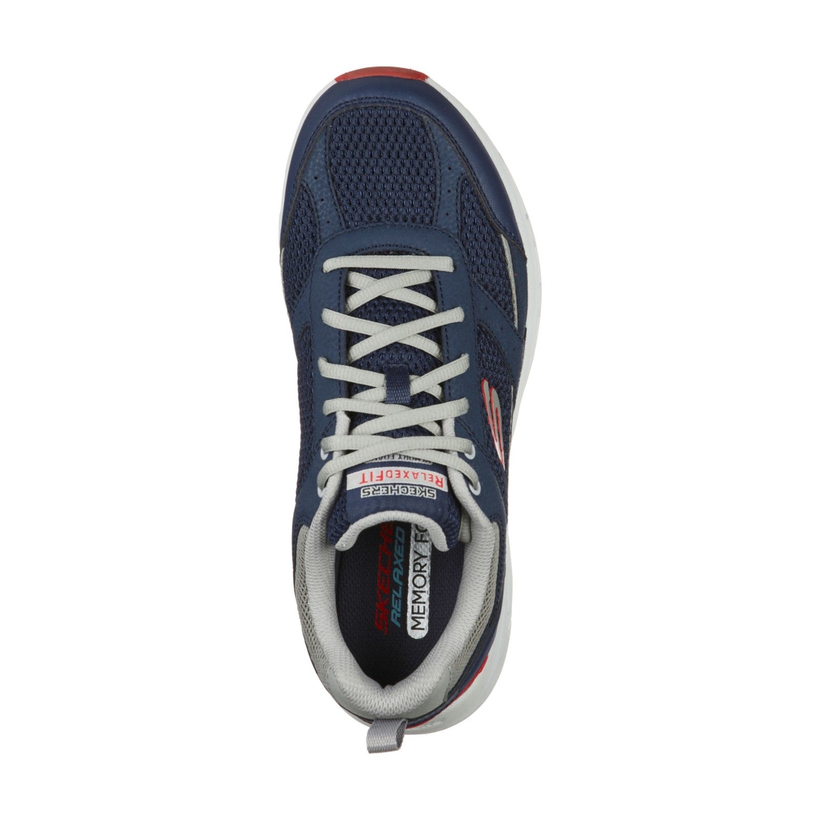 Skechers Mens Oak Canyon Verketta 51898-NVGY Navy/Grey Lace Up Shoes