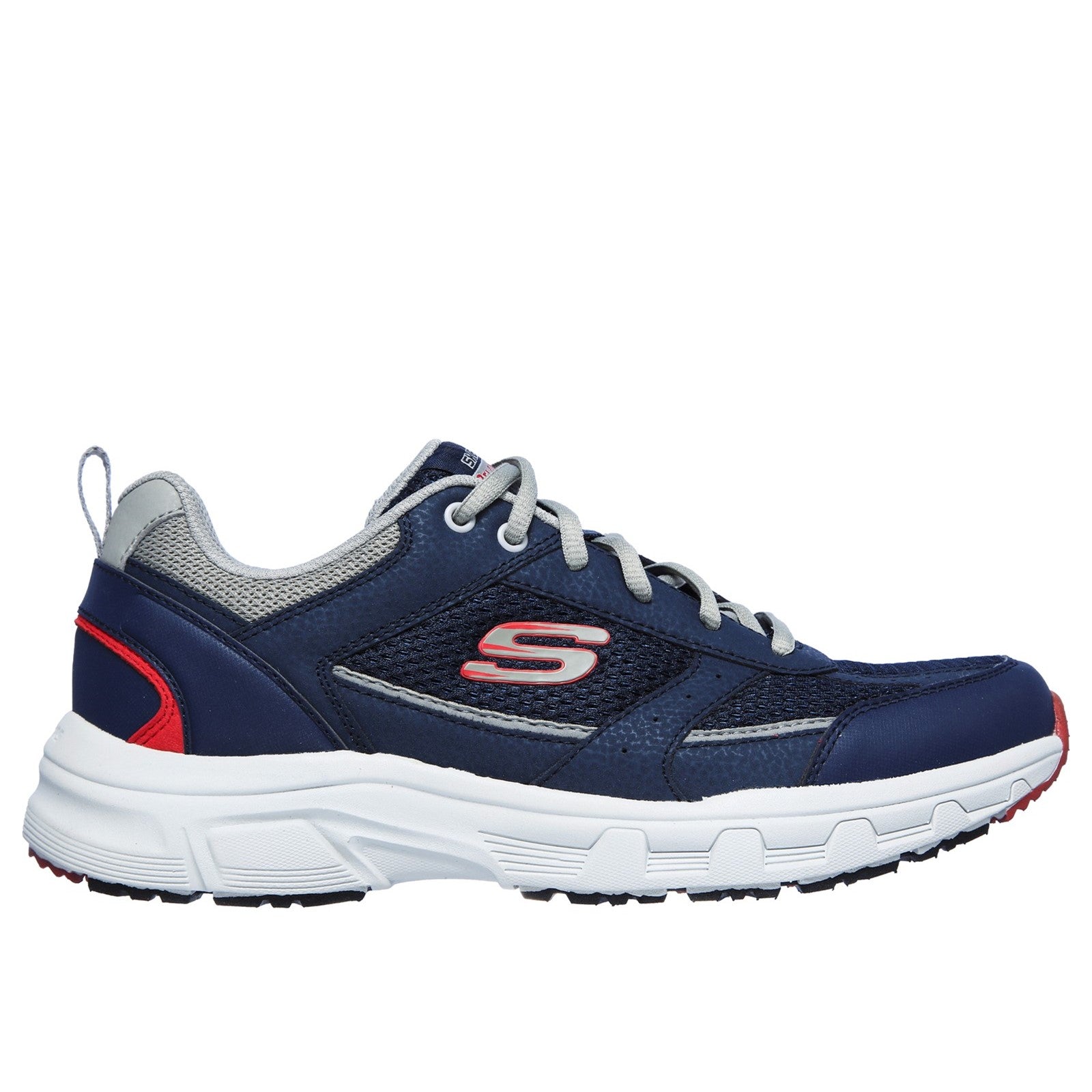 Skechers Mens Oak Canyon Verketta 51898-NVGY Navy/Grey Lace Up Shoes