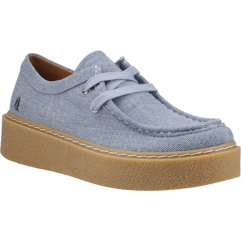 Hush Puppies Bridie Textile Mocc Toe Women's Shoes in Denim