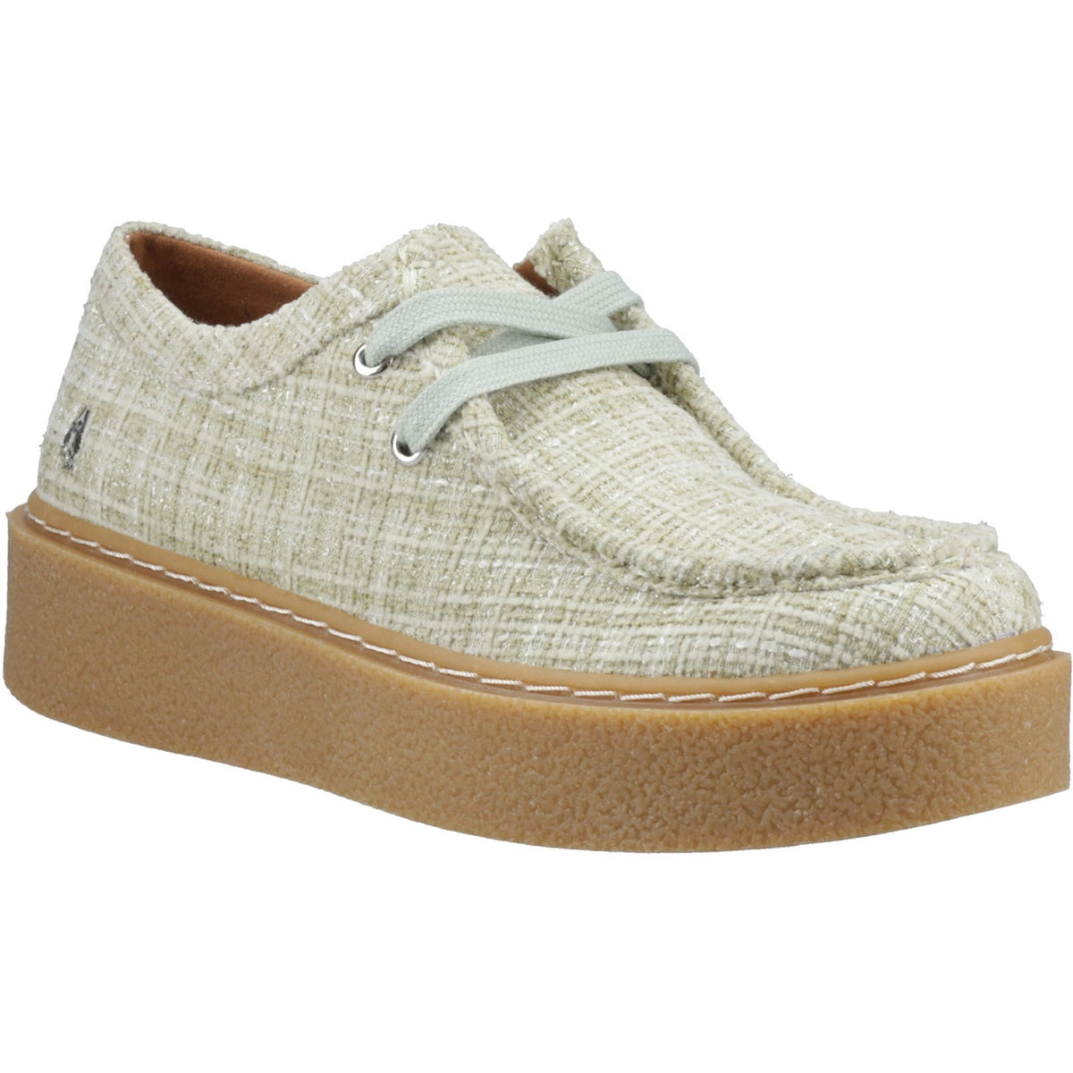 Hush Puppies Bridie Textile Mocc Toe Women's Shoes in Mint