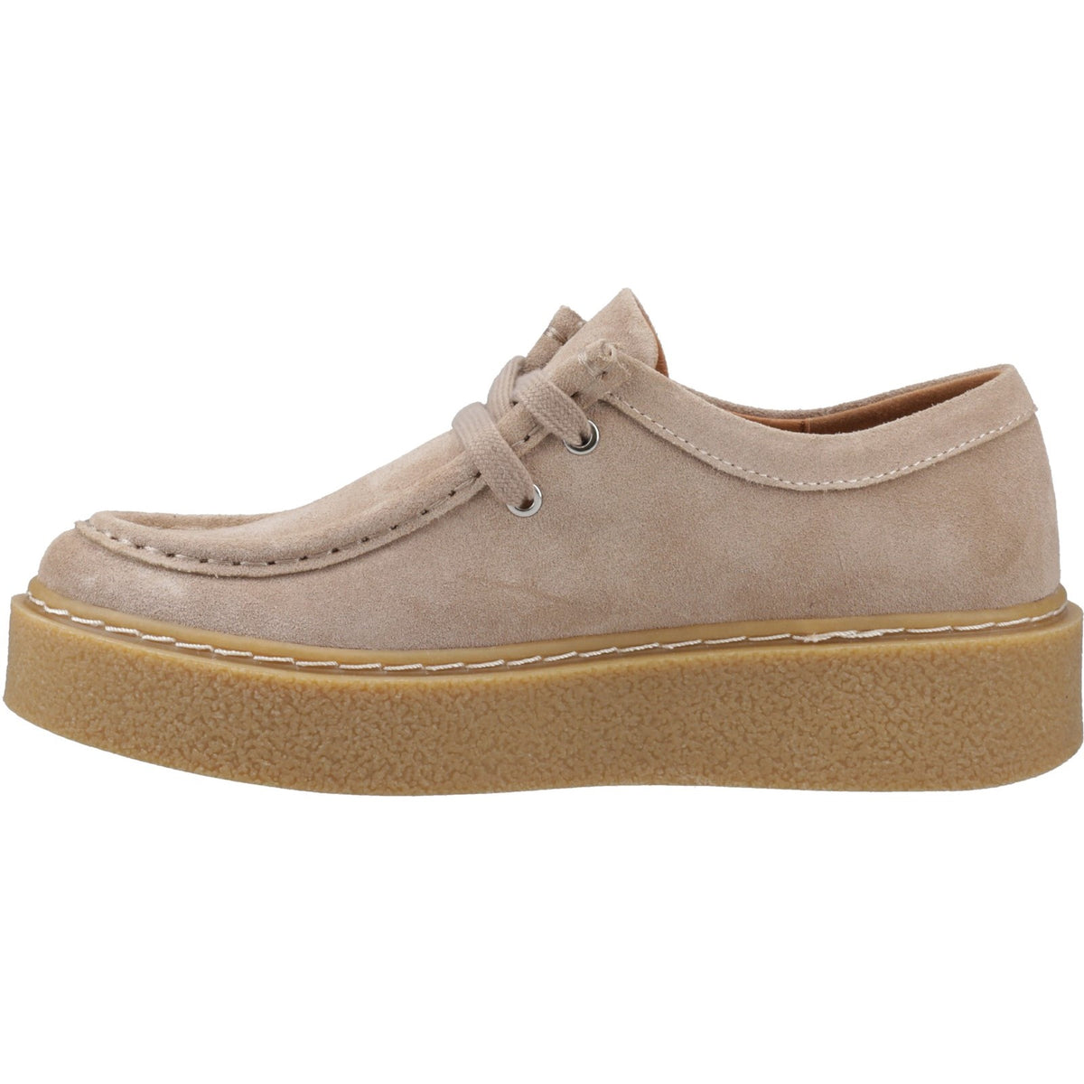 Hush Puppies Bridie Suede Mocc Toe Women's Shoes in Taupe