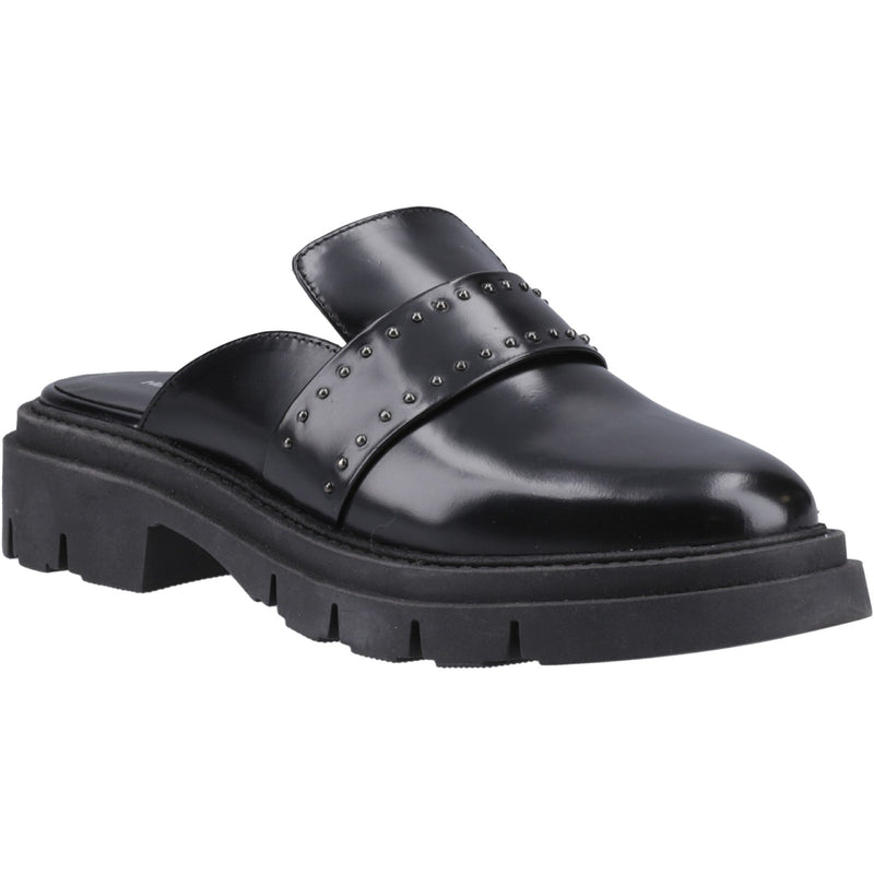 Hush Puppies Nicole Studded Mule Womens Slip On Shoes in Black