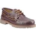 Hush Puppies Weston Leather Men's Brown Boat Shoes