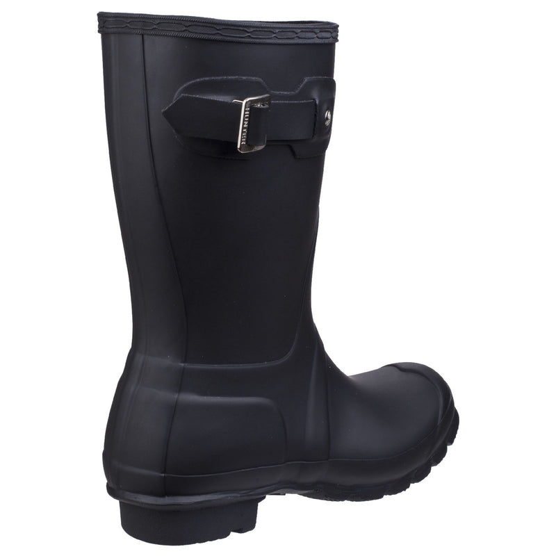 Hunter Womens Matt Black Original Short Wellington Boots