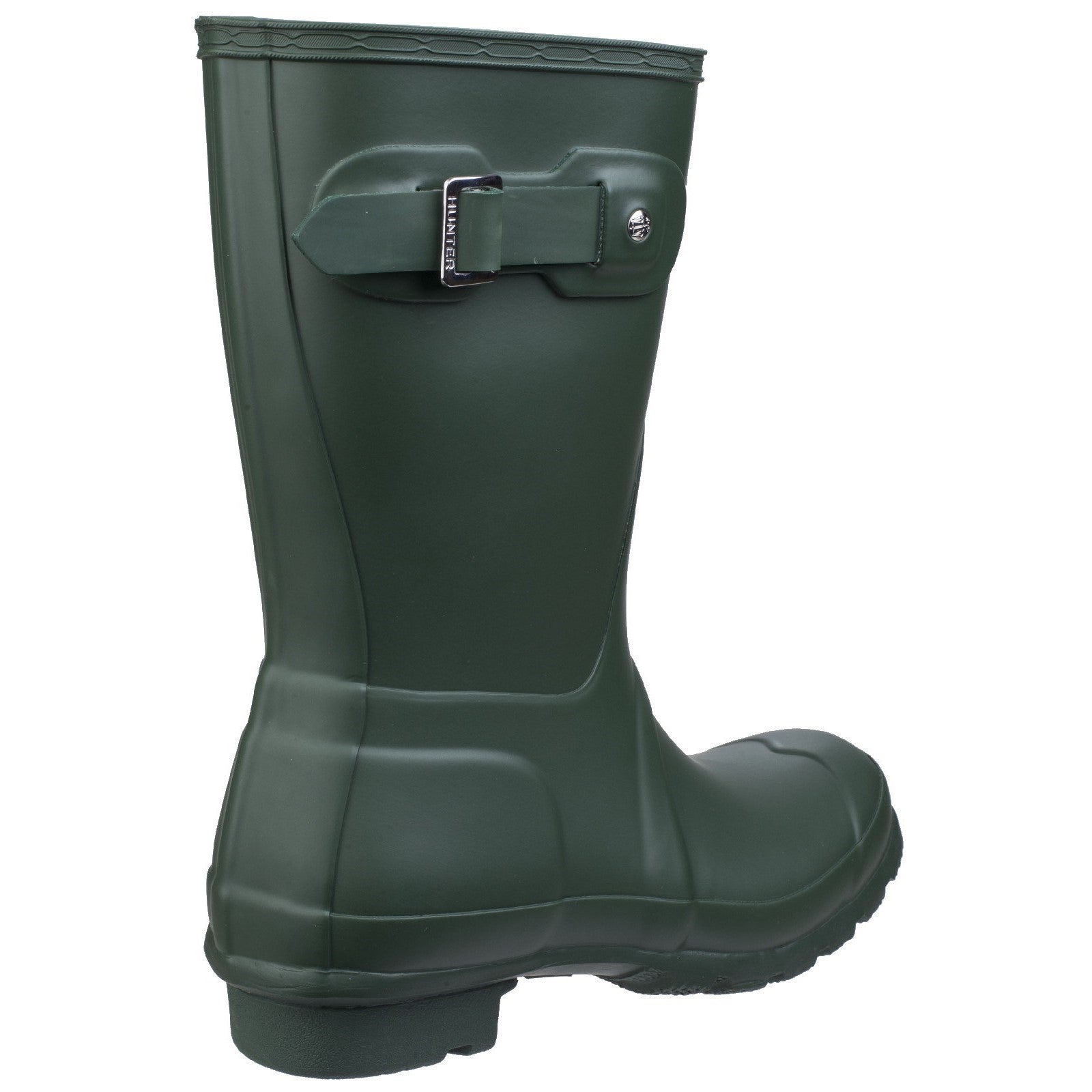 Hunter Womens Matt Green Original Short Wellington Boots