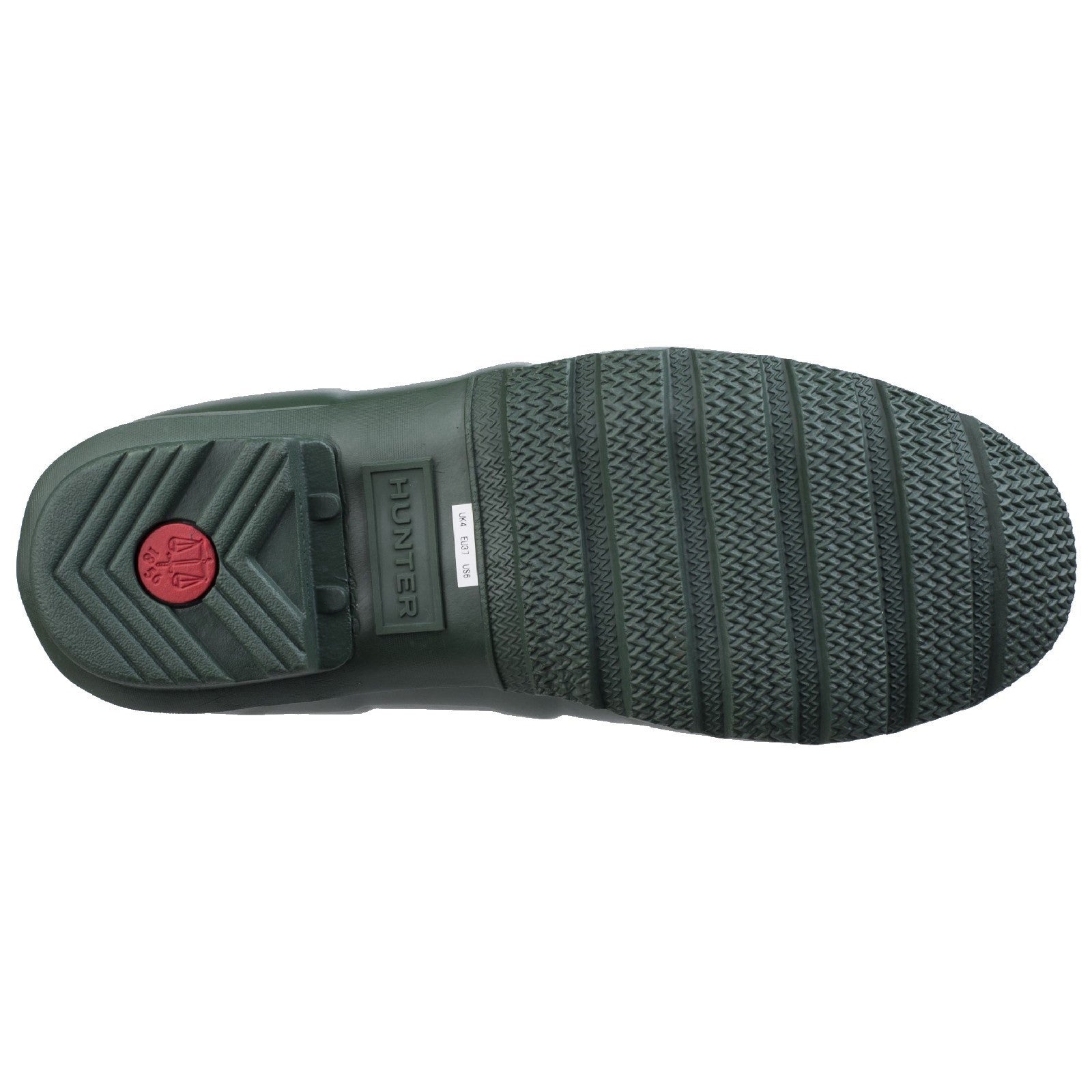 Hunter Womens Matt Green Original Short Wellington Boots