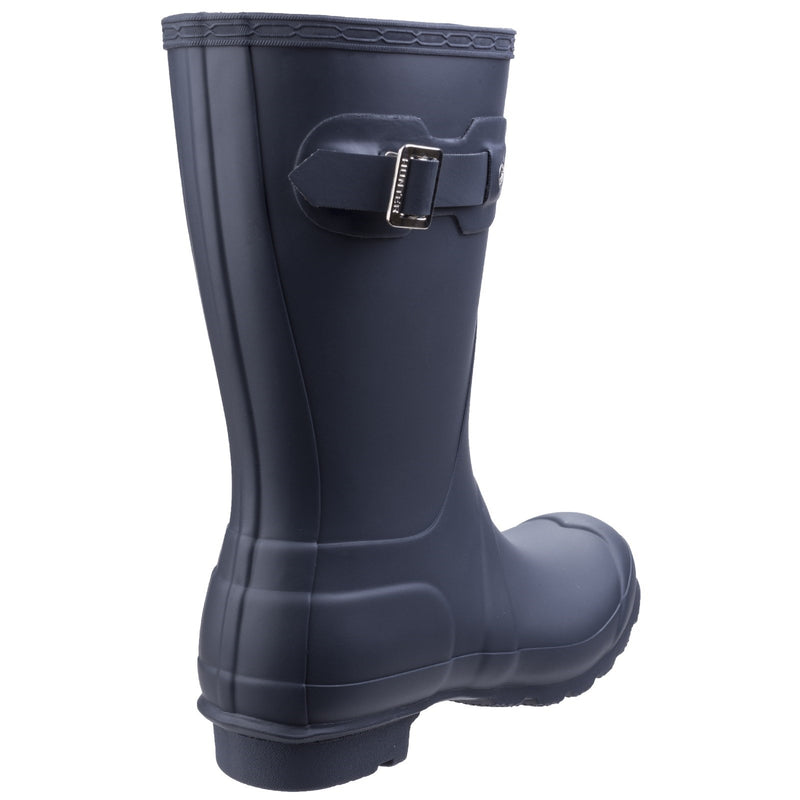 Hunter Womens Matt Navy Original Short Wellington Boots