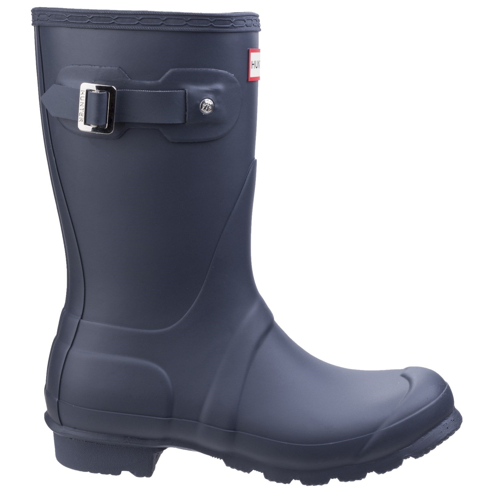 Hunter Womens Matt Navy Original Short Wellington Boots
