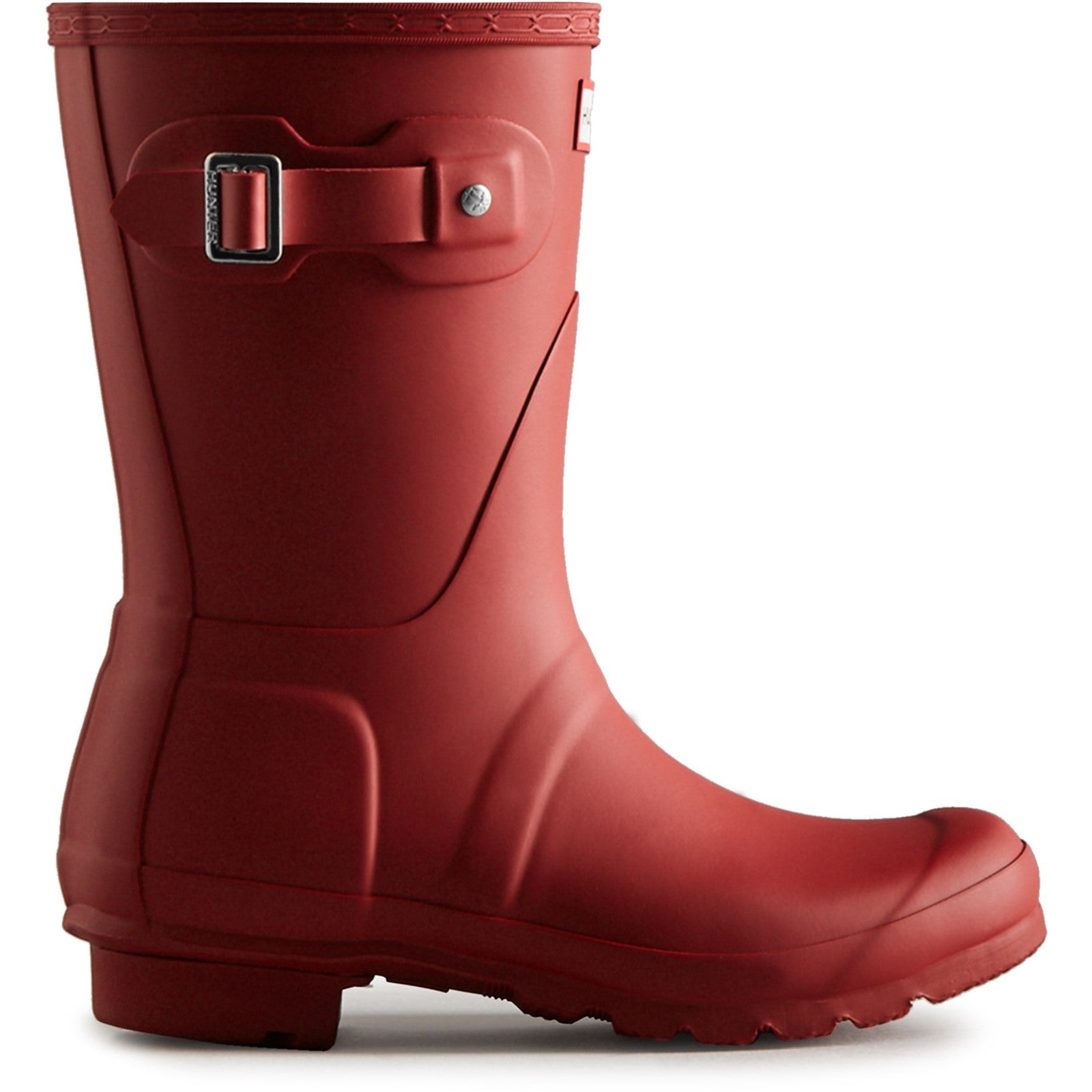 Hunter Womens Matt Red Original Short Wellington Boots