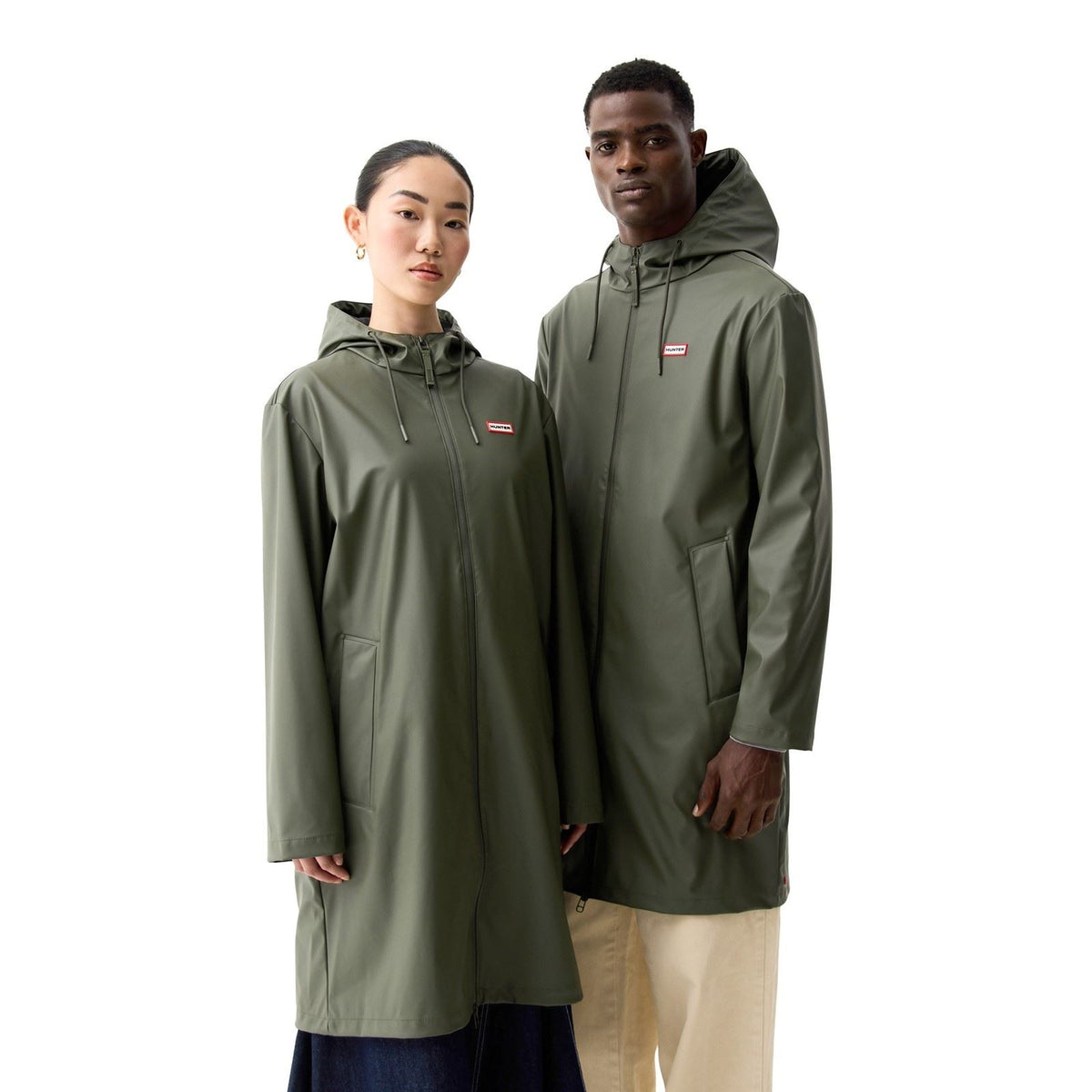 Hunter Andrea Green Rain Coat