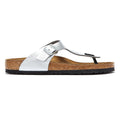 Birkenstock Gizeh Birko Flor Womens Silver Sandals