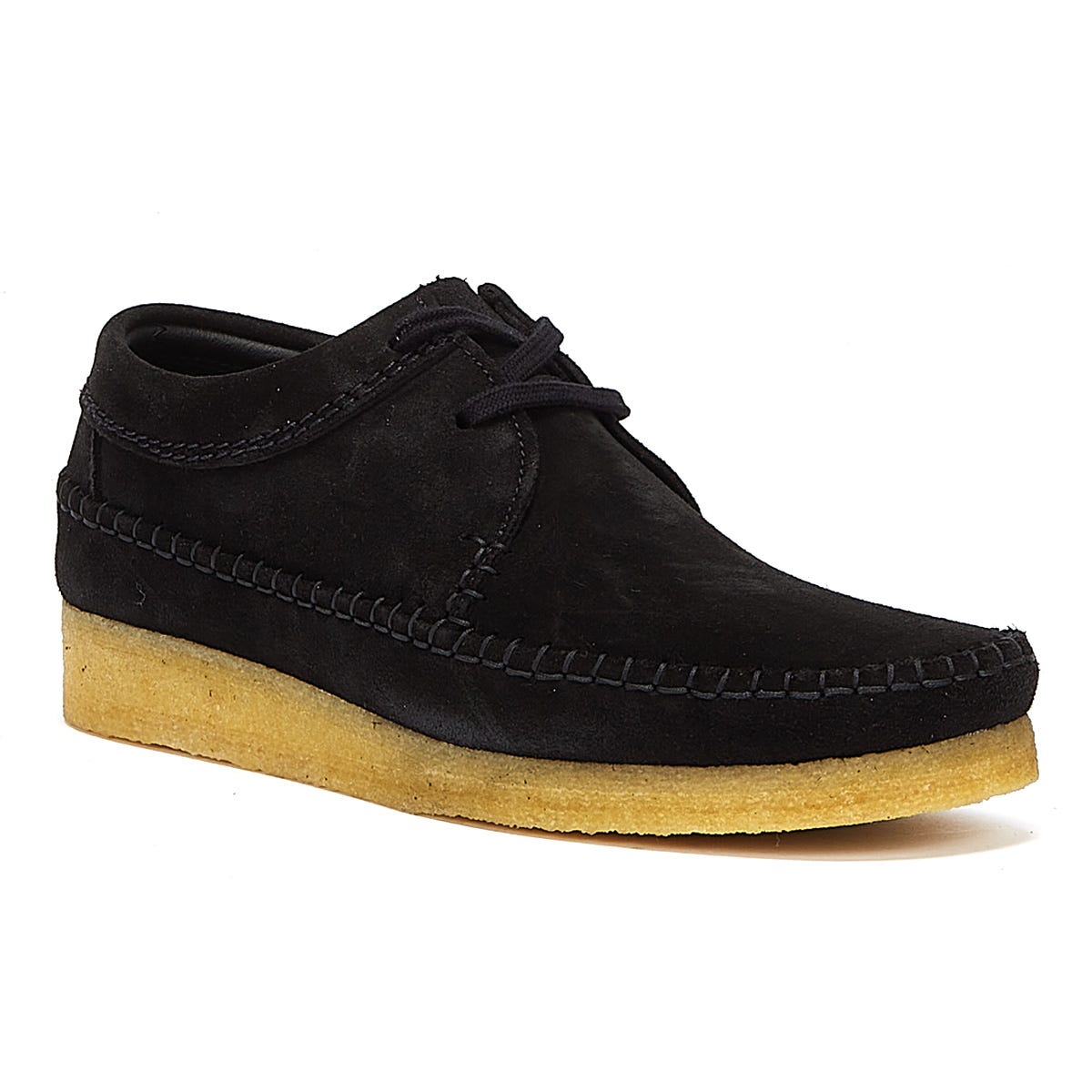 Clarks Originals Weaver Mens Black Moccasins