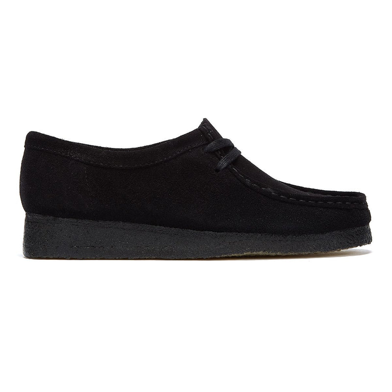 Clarks Originals Wallabee Suede Womens Black Shoes