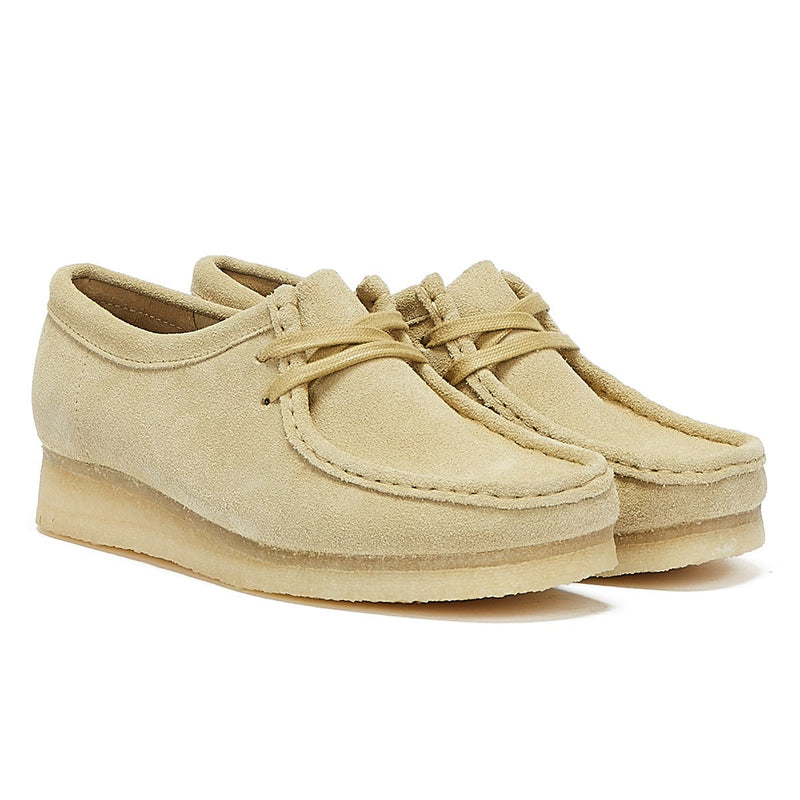 Clarks Originals Wallabee Women's Beige Suede Shoes