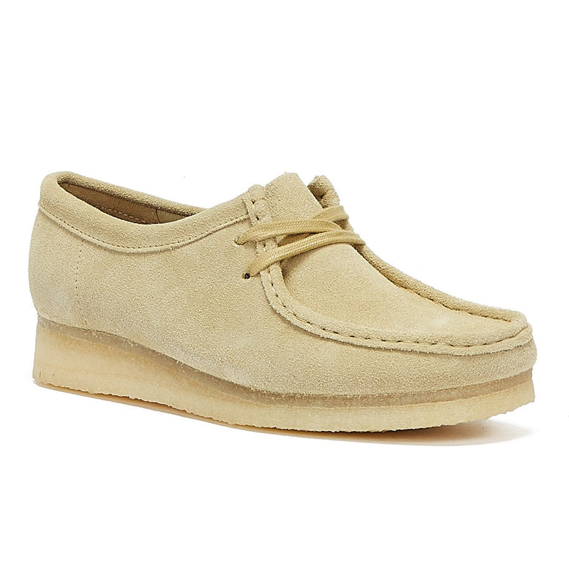 Clarks Originals Wallabee Women's Beige Suede Shoes