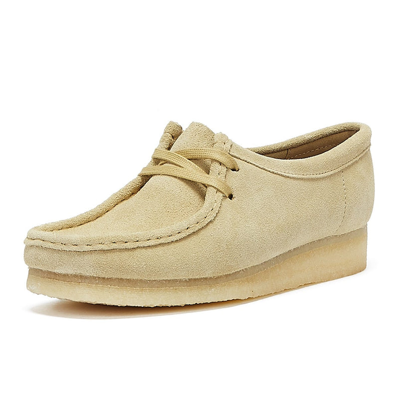 Clarks Originals Wallabee Women's Beige Suede Shoes