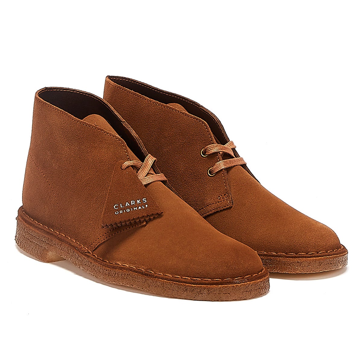 Clarks Originals Desert Trek Suede Mens Cola Boots