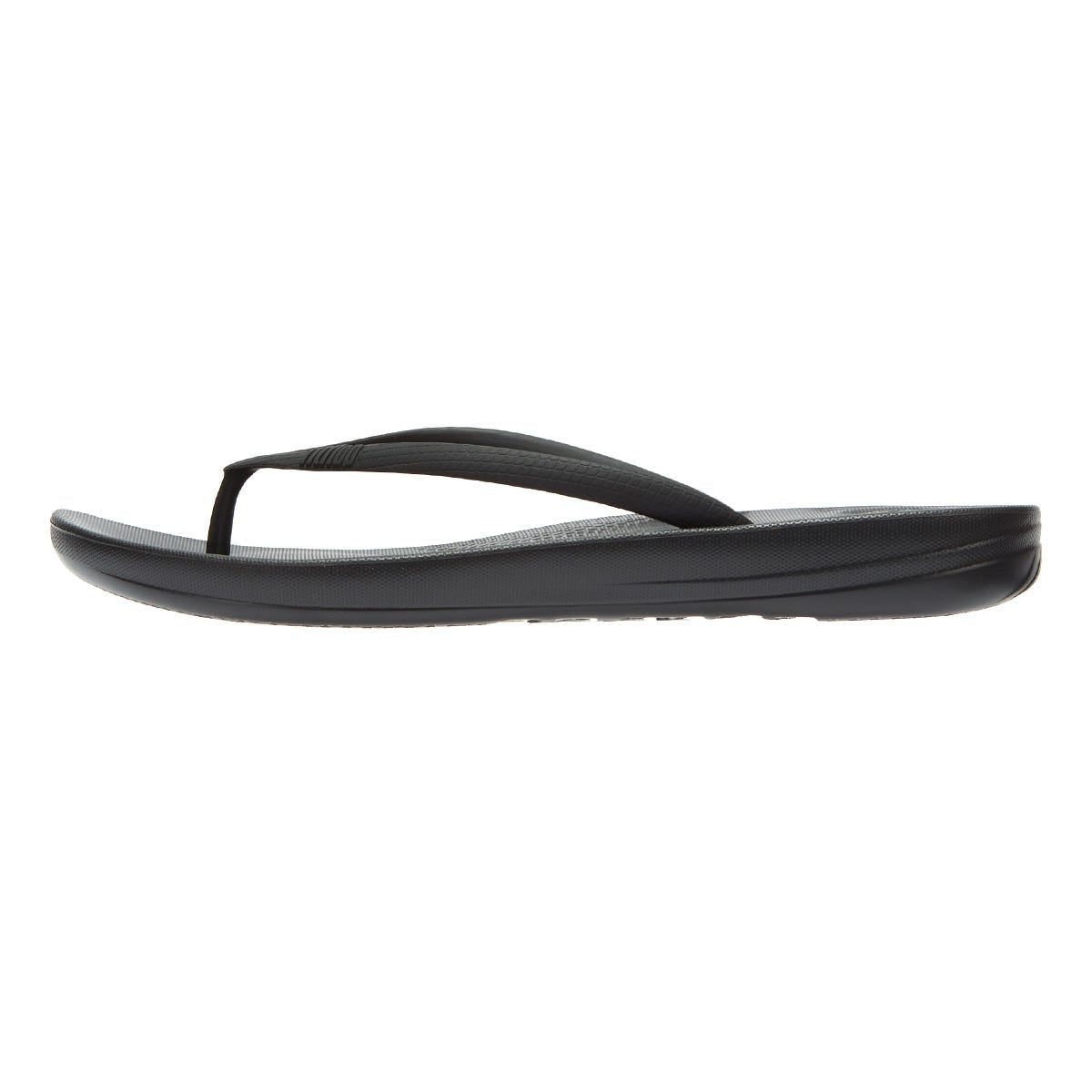 Fitflop IQushion Ergonomic Womens Black Flip Flops