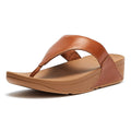 FitFlop Lulu Leather Womens Tan Sandals