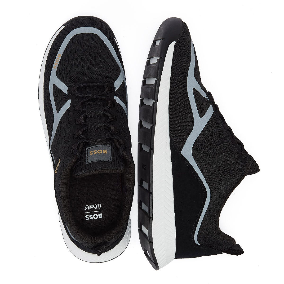 Boss Titanium Runn Mens Black Trainers