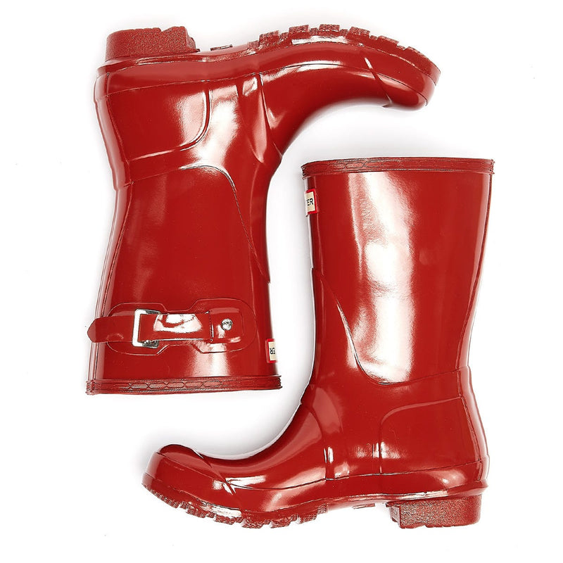 Hunter Original Gloss Short Womens Military Red Wellies