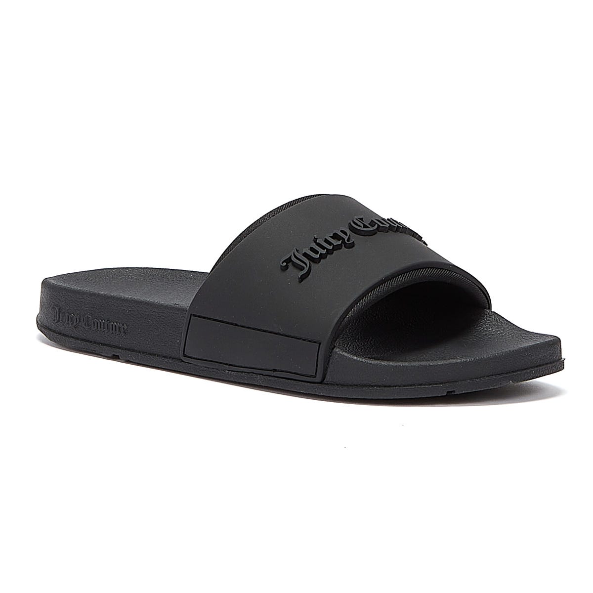 Juicy Couture Breanna Embossed Womens Black Slides