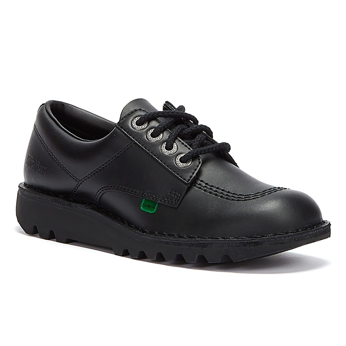 Kickers Kick Lo Men's Black Leather Shoes