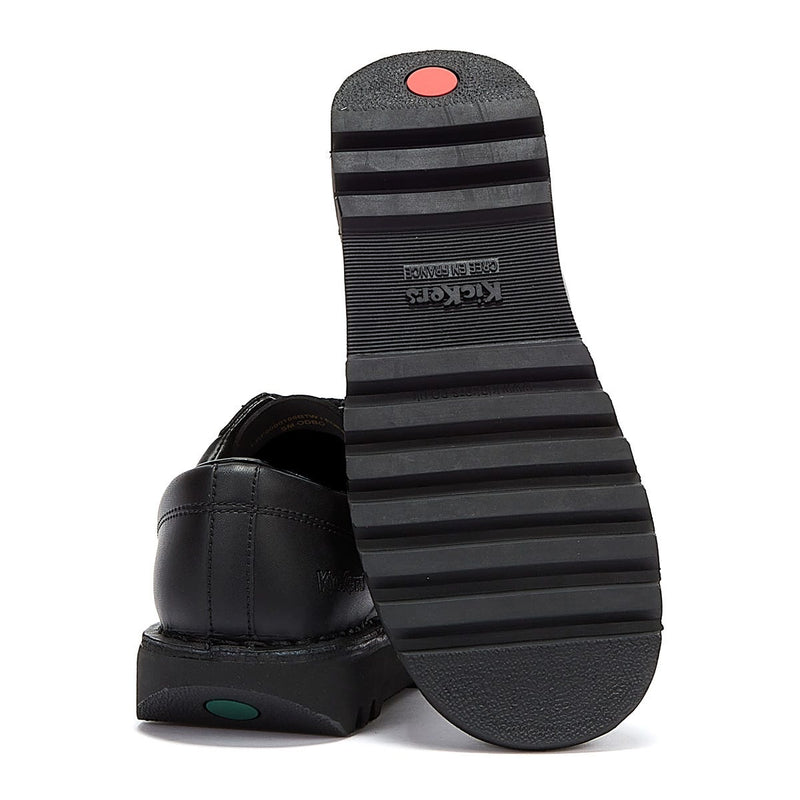 Kickers Kick Lo Men/Youth Black Leather Shoes