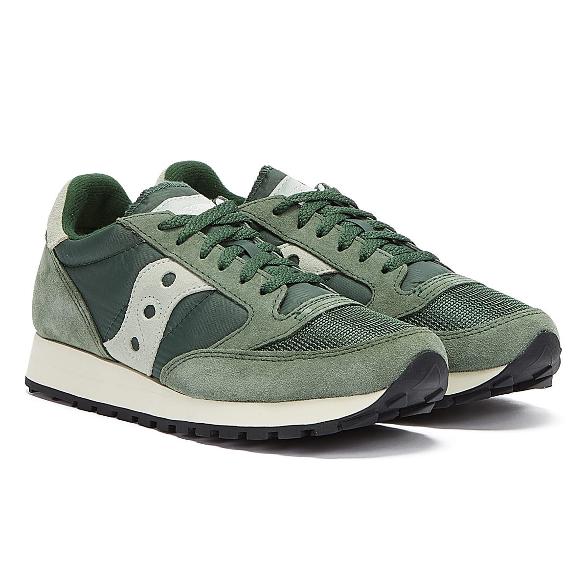 Saucony Jazz Vintage Mens Green / White Trainers