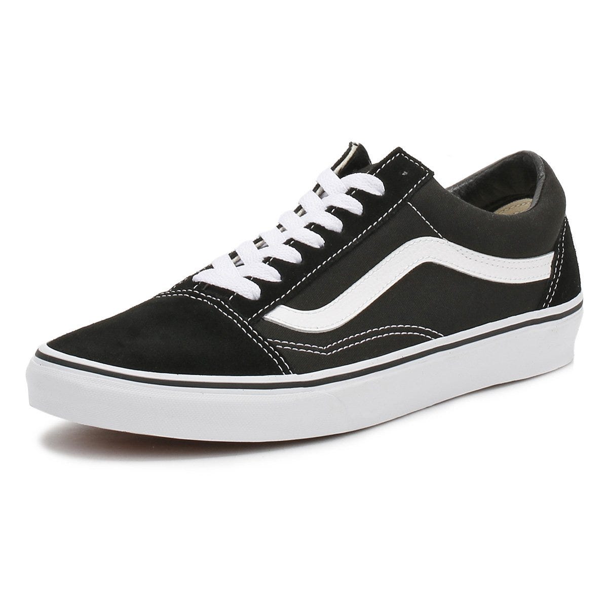 Vans Old Skool Womens Black / White Canvas Trainers