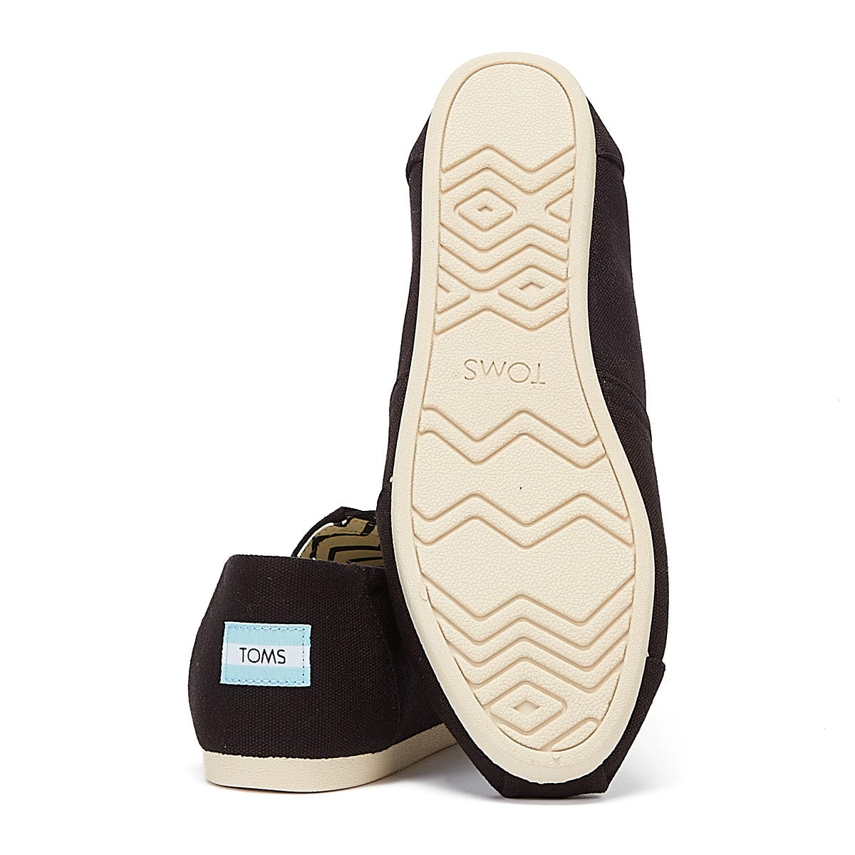 TOMS Alpargata Cotton Canvas Womens Black Espadrilles