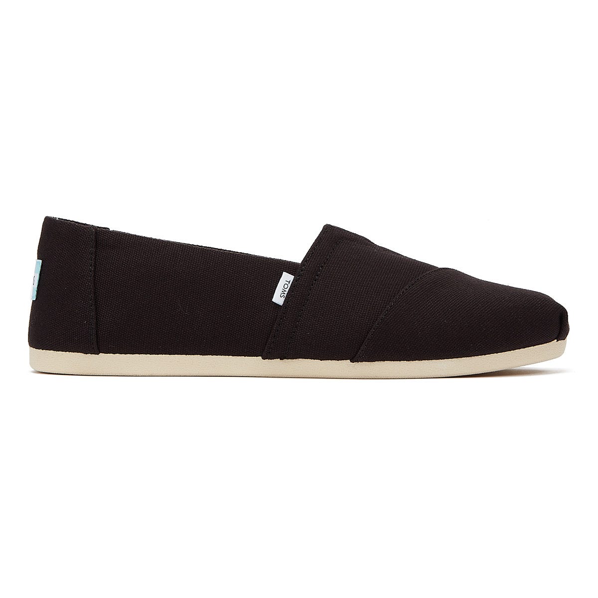 TOMS Alpargata Cotton Canvas Womens Black Espadrilles