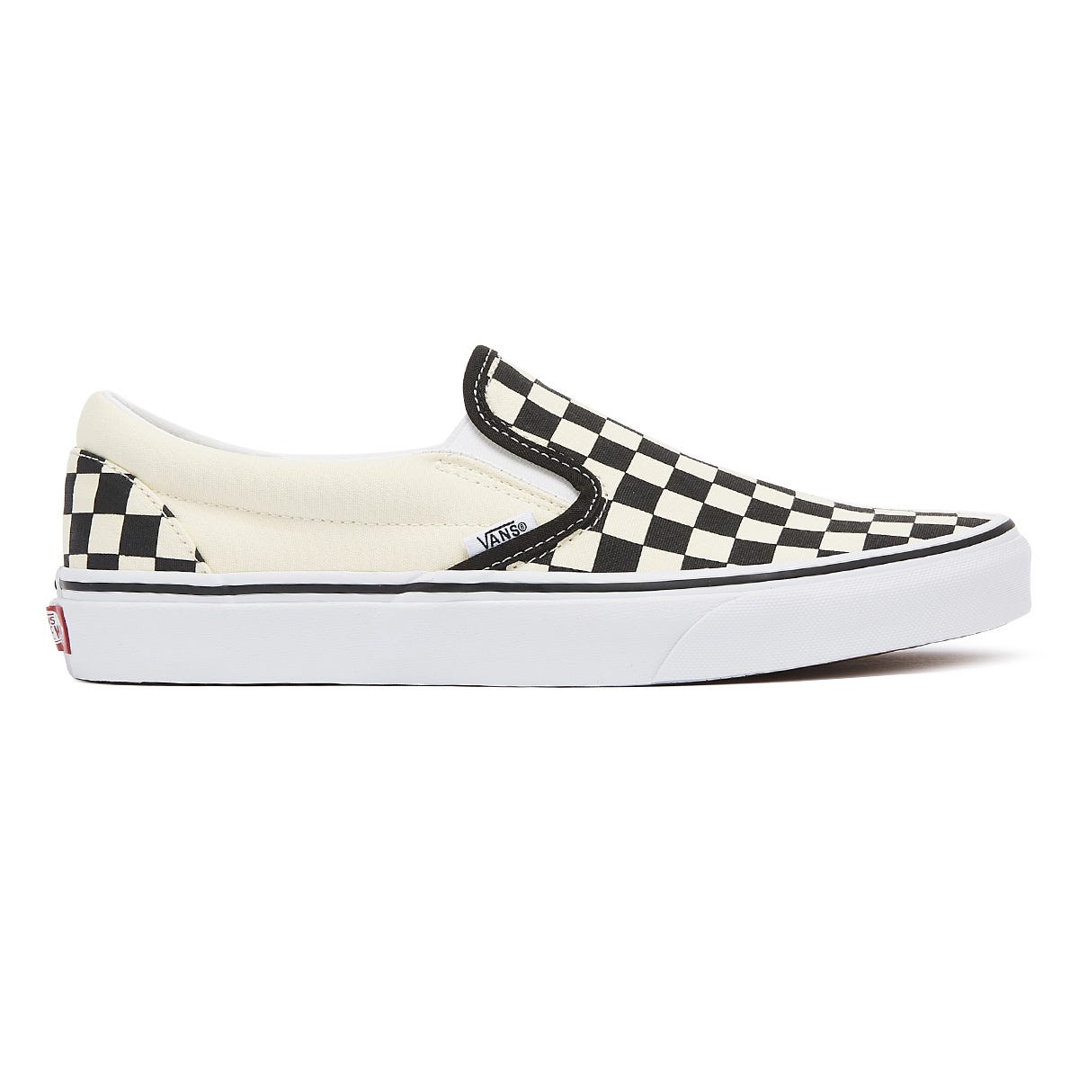 Vans Classic Slip-On Mens Black / White Checkerboard Canvas Trainers