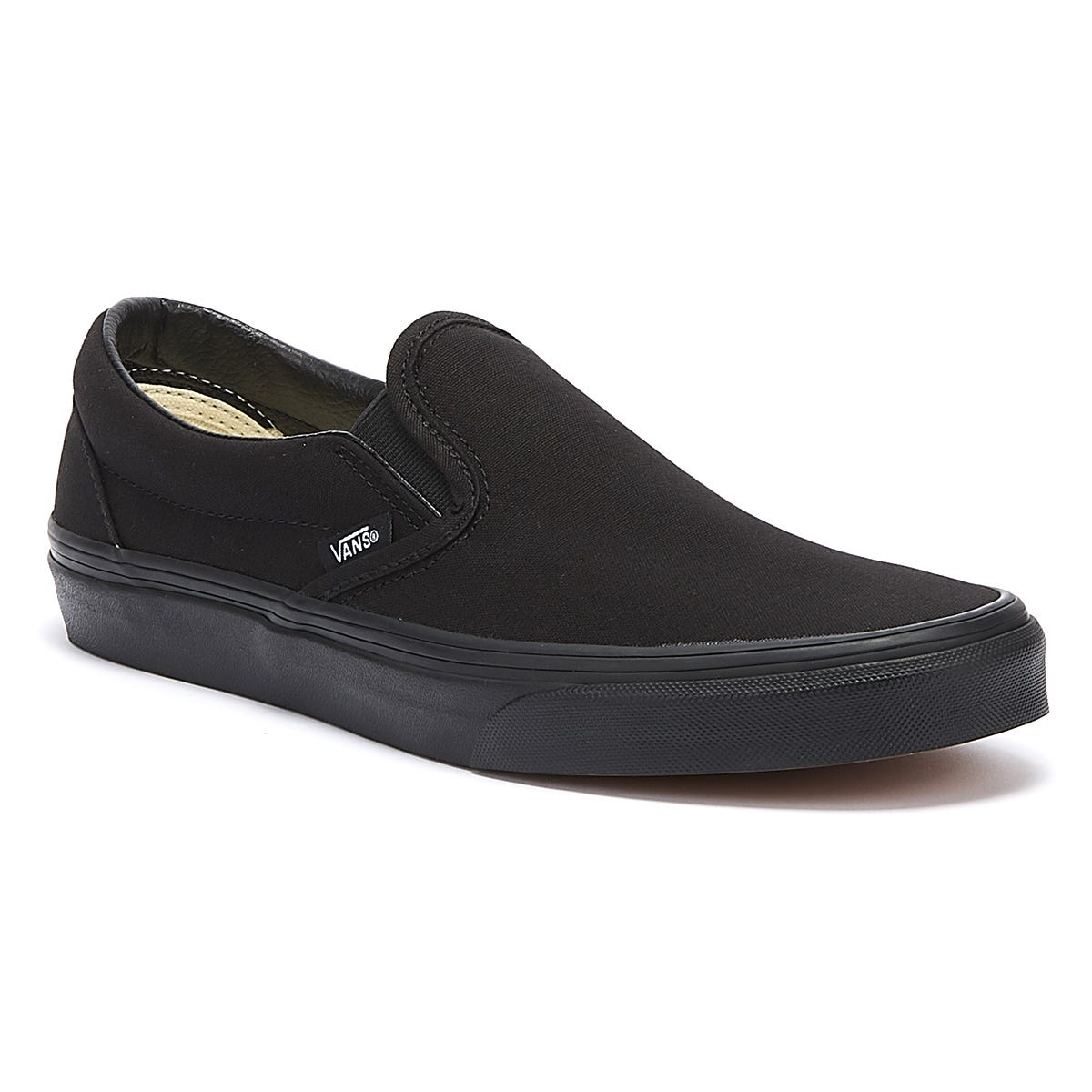 Vans Classic Slip on Mens Black Canvas Trainers
