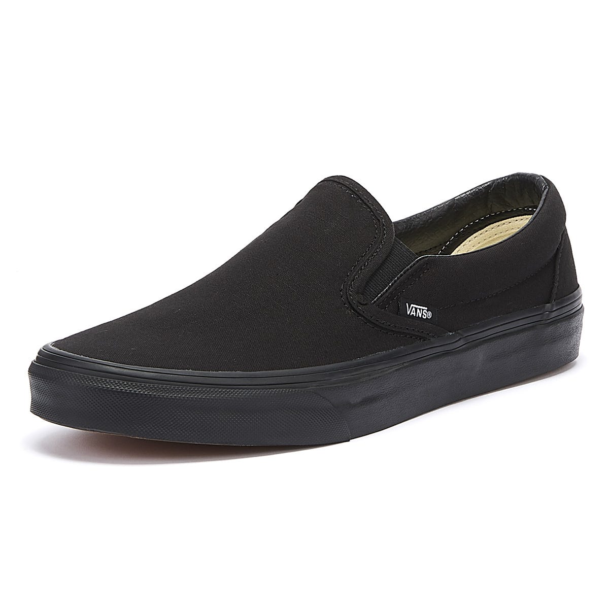 Vans Classic Slip on Womens Black Canvas Trainers