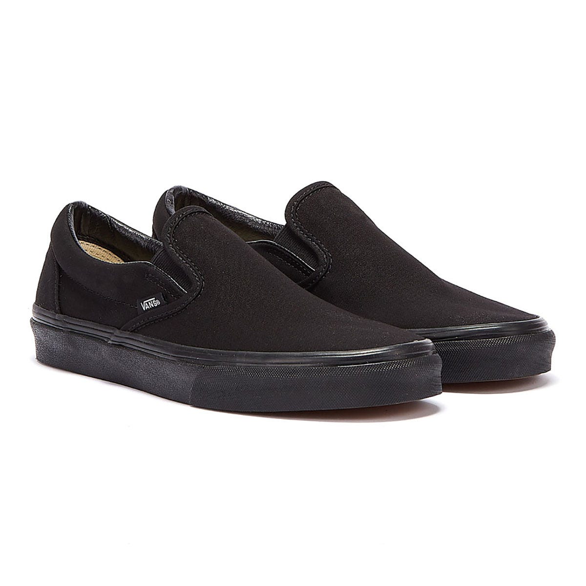 Vans Classic Slip on Womens Black Canvas Trainers
