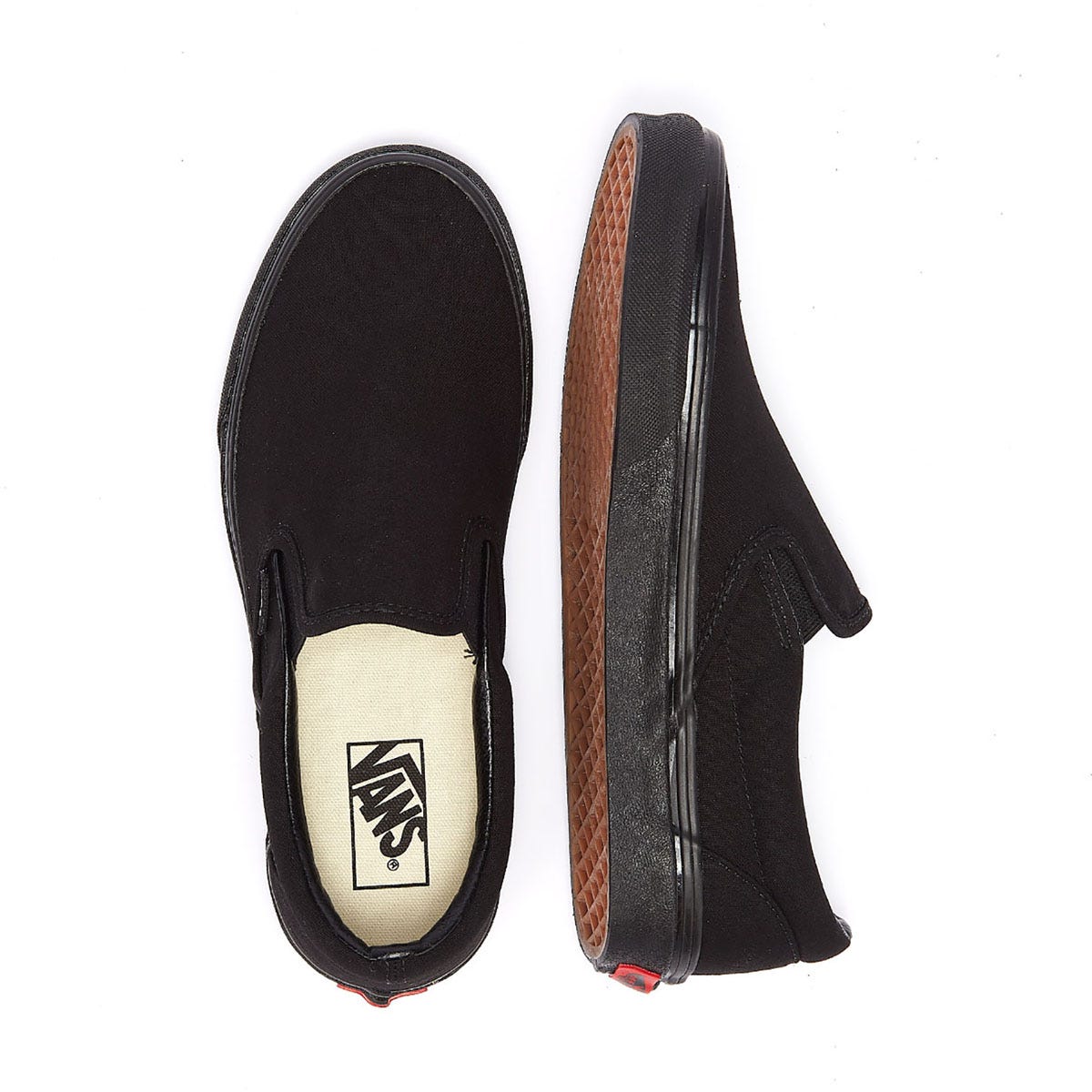 Vans Classic Slip on Womens Black Canvas Trainers