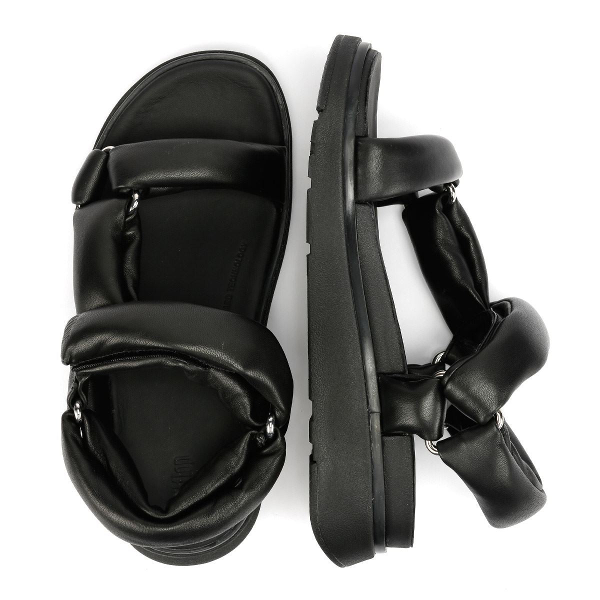 FitFlop Gen-FF Soft Leather Women's Black Sandals